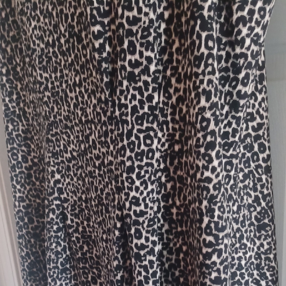 Halston Heritage Black & Brown Midi Dress, 22 - Picture 6 of 10